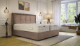 Lit Boxspring Amalia in Bull Rosa