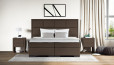 Lit Boxspring Vincent en Luca brun foncé