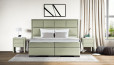 Lit Boxspring Vincent en eucalyptus Luca